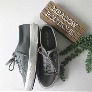 Superga Gray Canvas Sneaker
